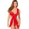 All Wrapped Up Satin Teddy