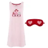 Butter Soft Chemise Sleep Gown with Eye Mask
