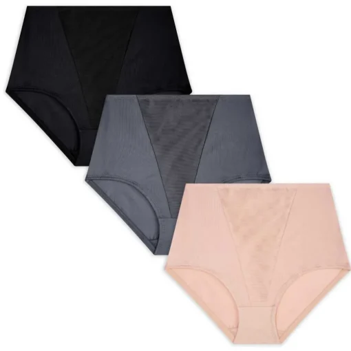 3 Pack High Waist Light Tummy Control Panties