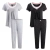 2 Pack Rayon Spandex Capri Set