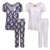 2 Pack Rayon Spandex Capri Set