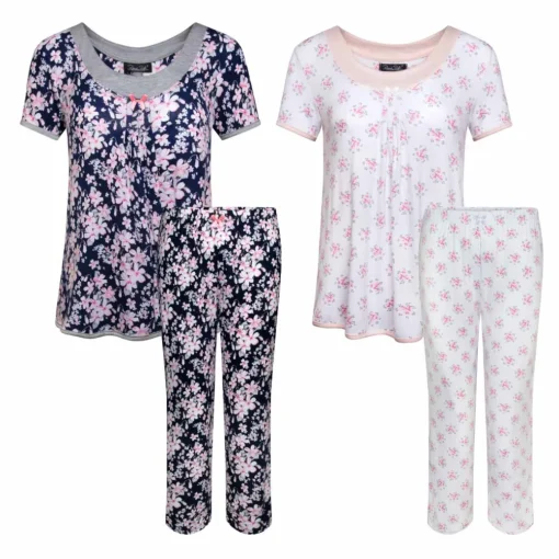 2 Pack Rayon Spandex Capri Set