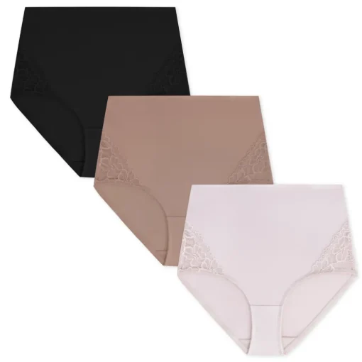 3 Pack Side Laced Shaping Briefs