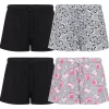4 Pack Yummy Butter Soft Lounge Shorts