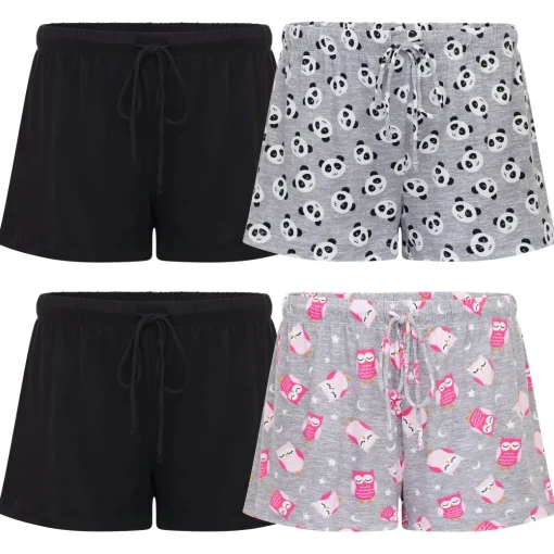 4 Pack Yummy Butter Soft Lounge Shorts