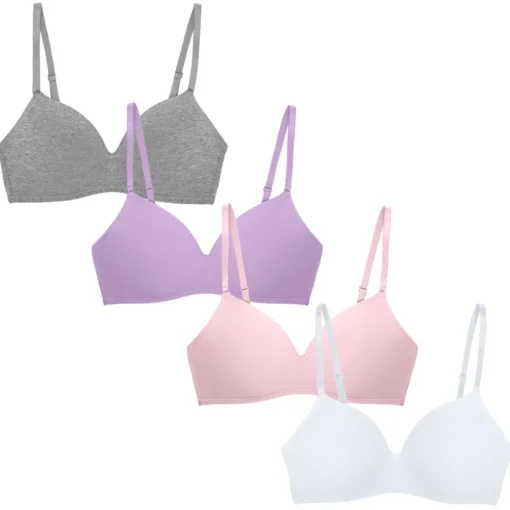 Soft Foam Wireless T-Shirt Bra - 4 Pack